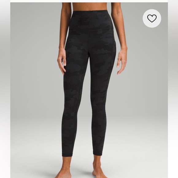 Lululemon- High Rise Black Camo Leggings- Sz 10- 29” Inseam - Picture 2 of 13